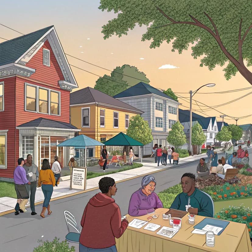 Government staff and organizations working together to serve the community